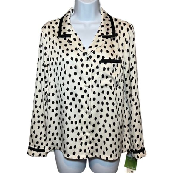 Kate Spade Animal Print Pajama Top, NWT - Picture 1 of 9